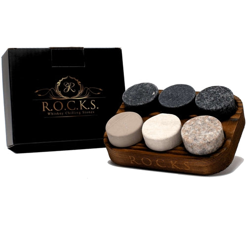 The Original Rocks – Granite Whiskey Stones (Set of 6)