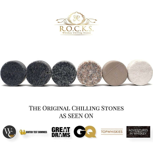 The Original Rocks – Granite Whiskey Stones (Set of 6)