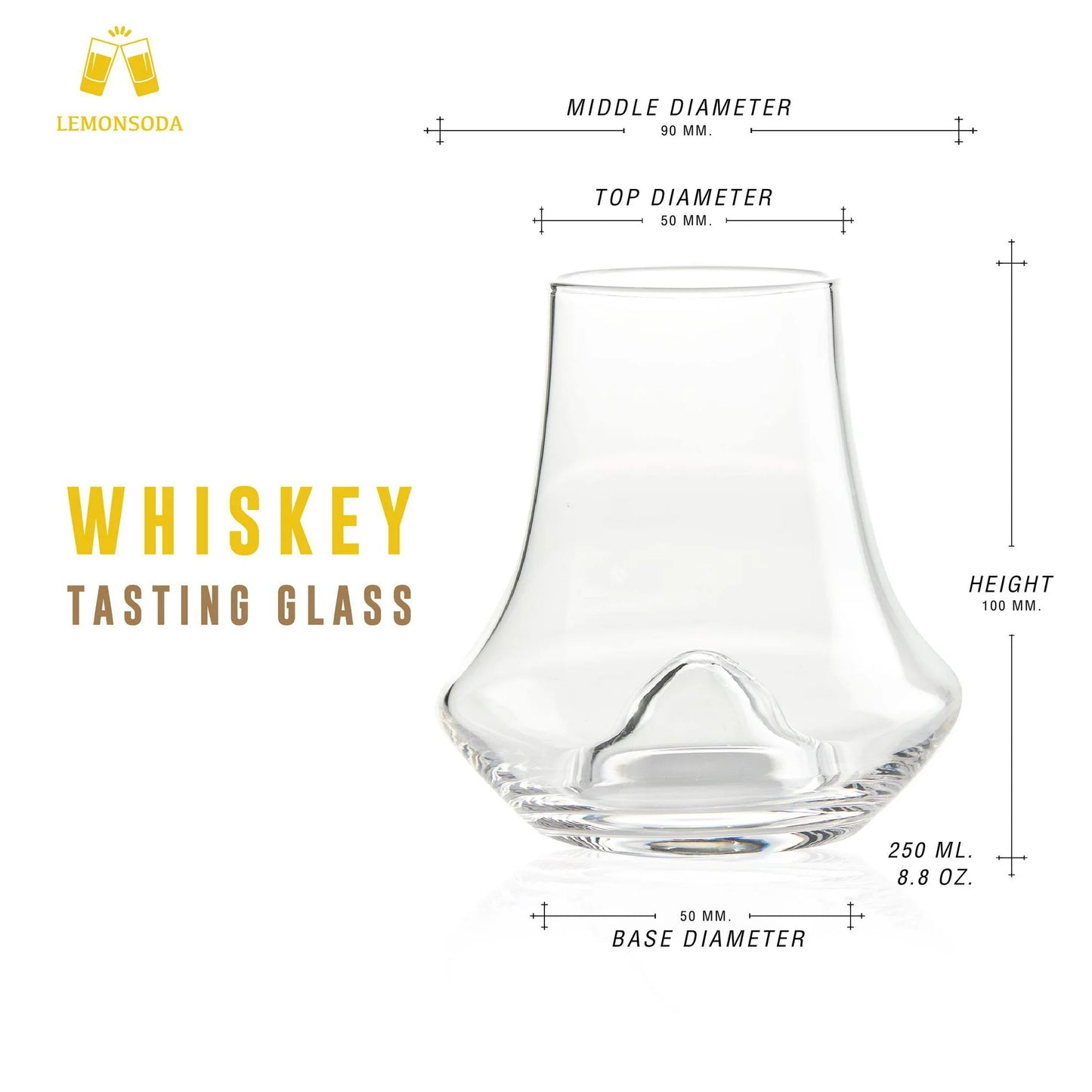 Signature Tulip Snifter Glass Set – 2 Elegant Whiskey Nosing Glasses