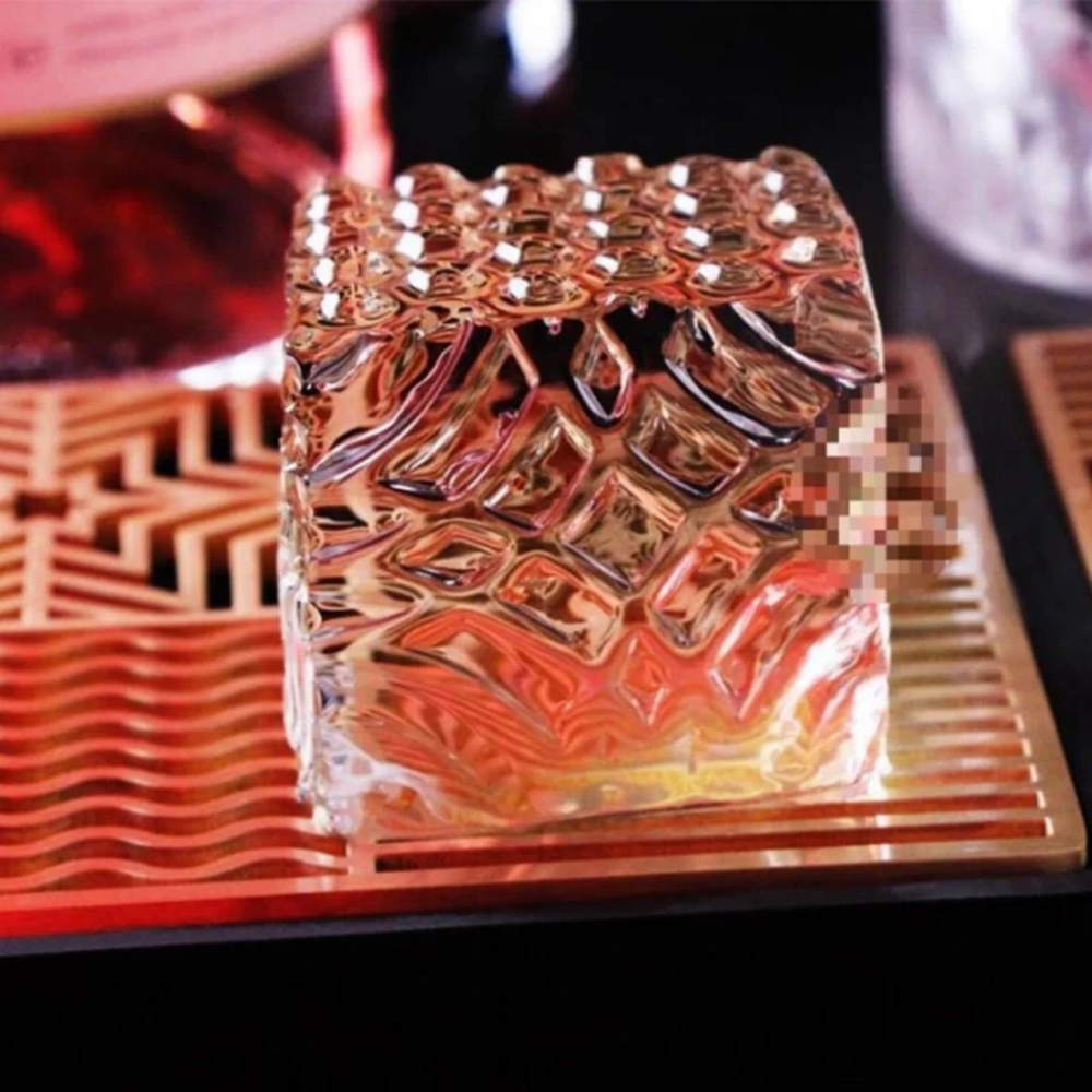 Whiskey Ice Shaper Set – Mold, Stamp & Tongs Kit