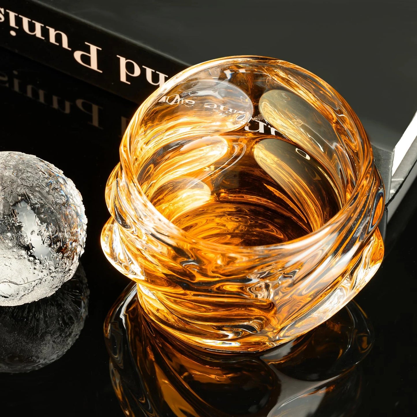 Wave-Form Whiskey Glass Duo (Set of 2)