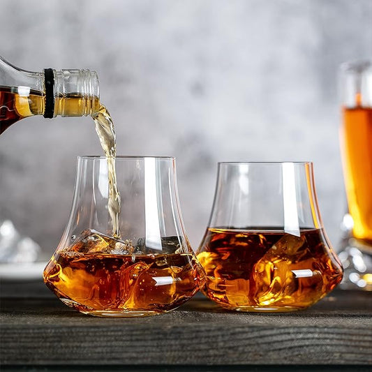 Signature Tulip Snifter Glass Set – 2 Elegant Whiskey Nosing Glasses