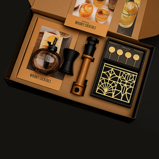 Whiskey Ice Shaper Set – Mold, Stamp & Tongs Kit