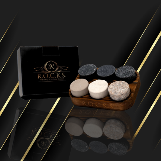 The Original Rocks – Granite Whiskey Stones (Set of 6)