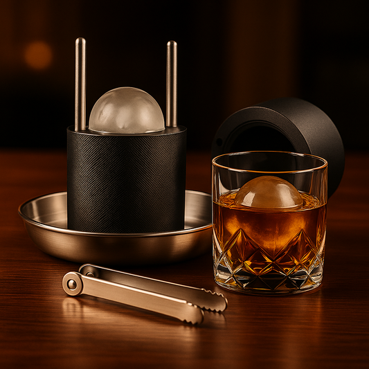 Premium Ice Ball Press Kit – Solid Aluminum Whiskey Ice Maker