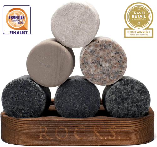 The Original Rocks – Granite Whiskey Stones (Set of 6)